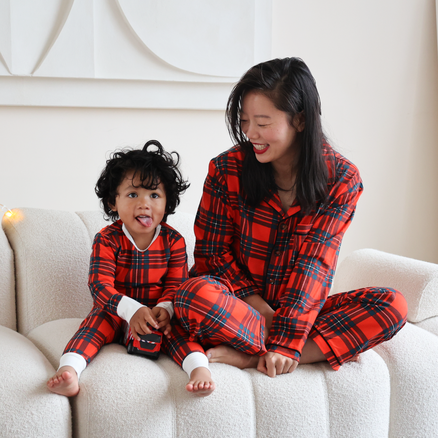 Ensemble de pyjamas pour enfants Red Tartan