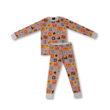 Carte postale d'un ensemble de pyjamas pour enfants