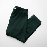 Leggings a coste in bambù Oliva