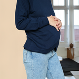 Sweat de maternité - Bleu marine