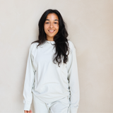 Sweatshirt Borstvoeding - Blauw Gebloemd