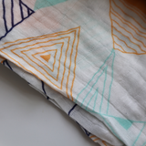 Coperta in mussola grande - Stampa Geometrica