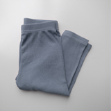 Leggings a coste in bambù Mirtilllo 