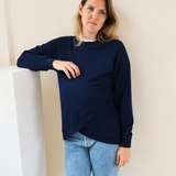 Sweat de maternité - Bleu marine