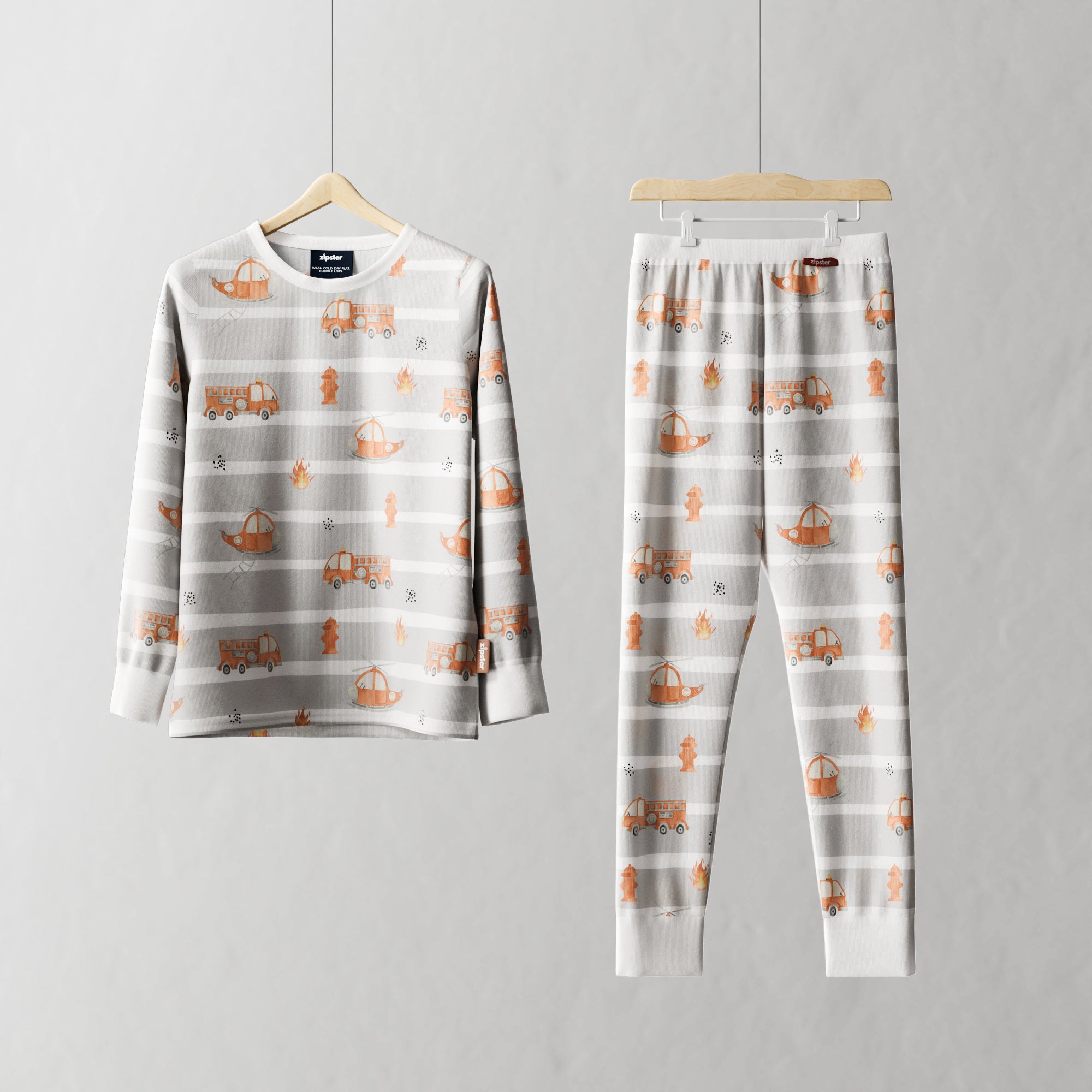 Children's PJ Set Firetruck